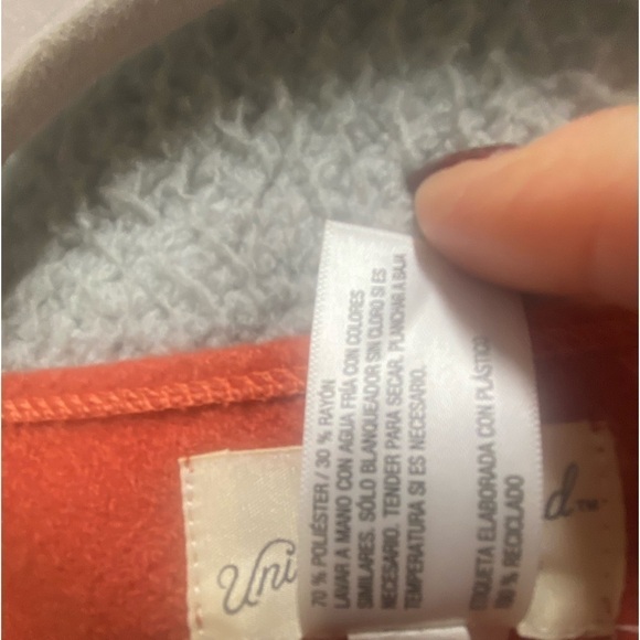 Universal Thread Womens OSFM One Size Poncho Sweater Orange New - Picture 4 of 10